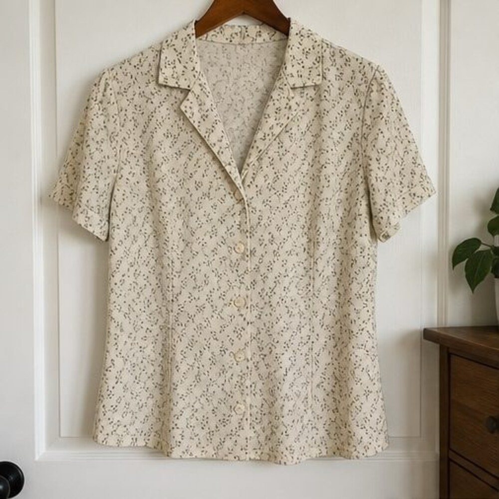 Navy Peplum Top